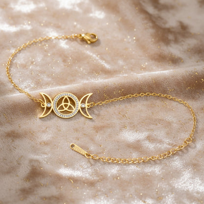 Hecate's Moonlight Bracelet / Stainless Steel