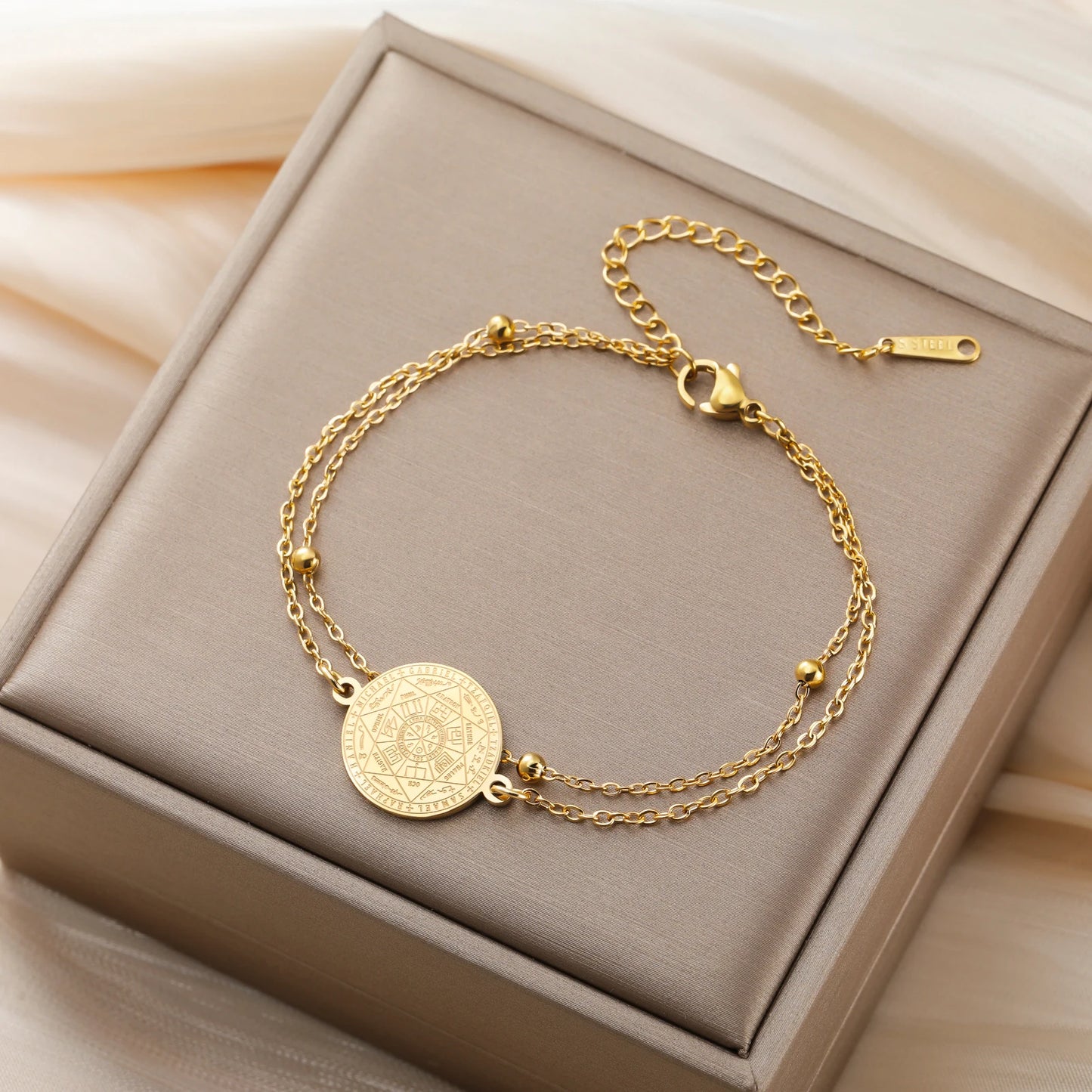 'Divine Archangel' Protection Bracelet / Stainless Steel