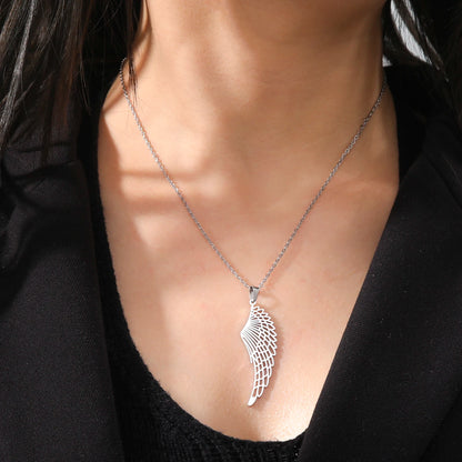 'The Guardian Angel Wing' Necklace / Stainless Steel