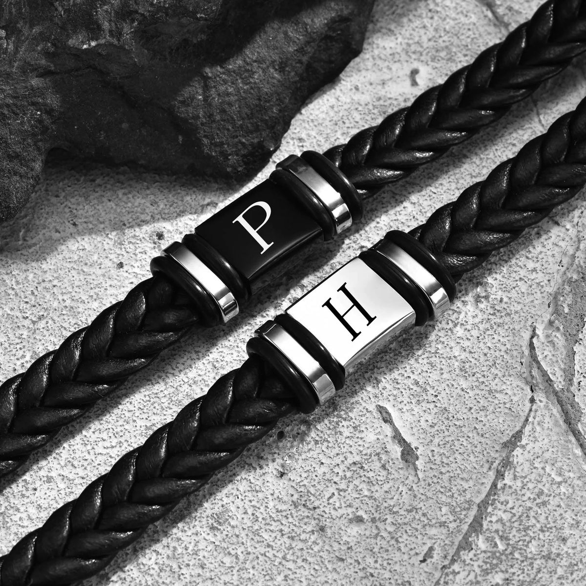 Always With Me Personalised Leather Bracelet