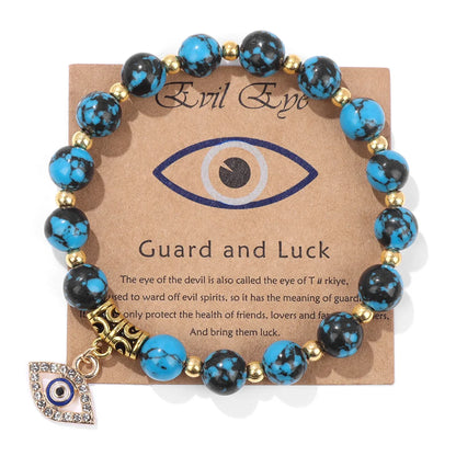 'The Harmony Protection' Bracelet with Lucky Evil Eye
