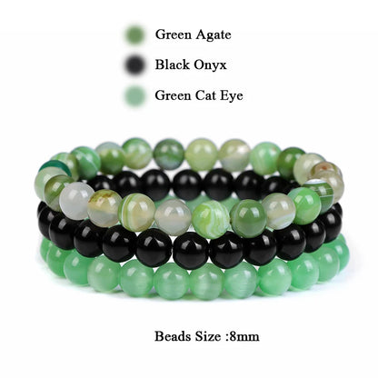 'Harmony Within' Set of 3 Natural Bead Bracelets