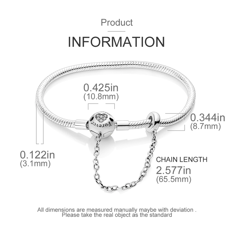 'Circle of Love' Family Charm Bracelet / 925 Sterling Silver