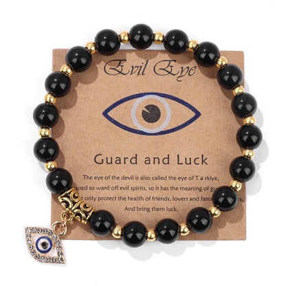 'The Harmony Protection' Bracelet with Lucky Evil Eye