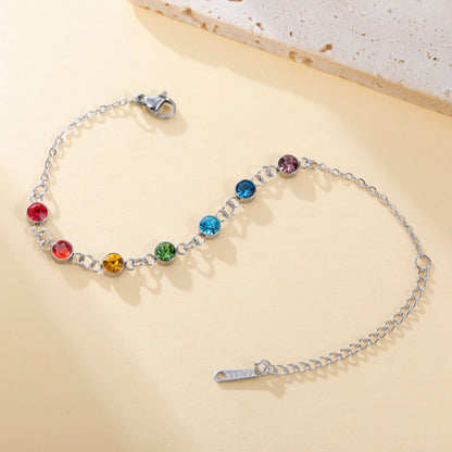 'Radiant Energy' Chakra Bracelet / Stainless Steel
