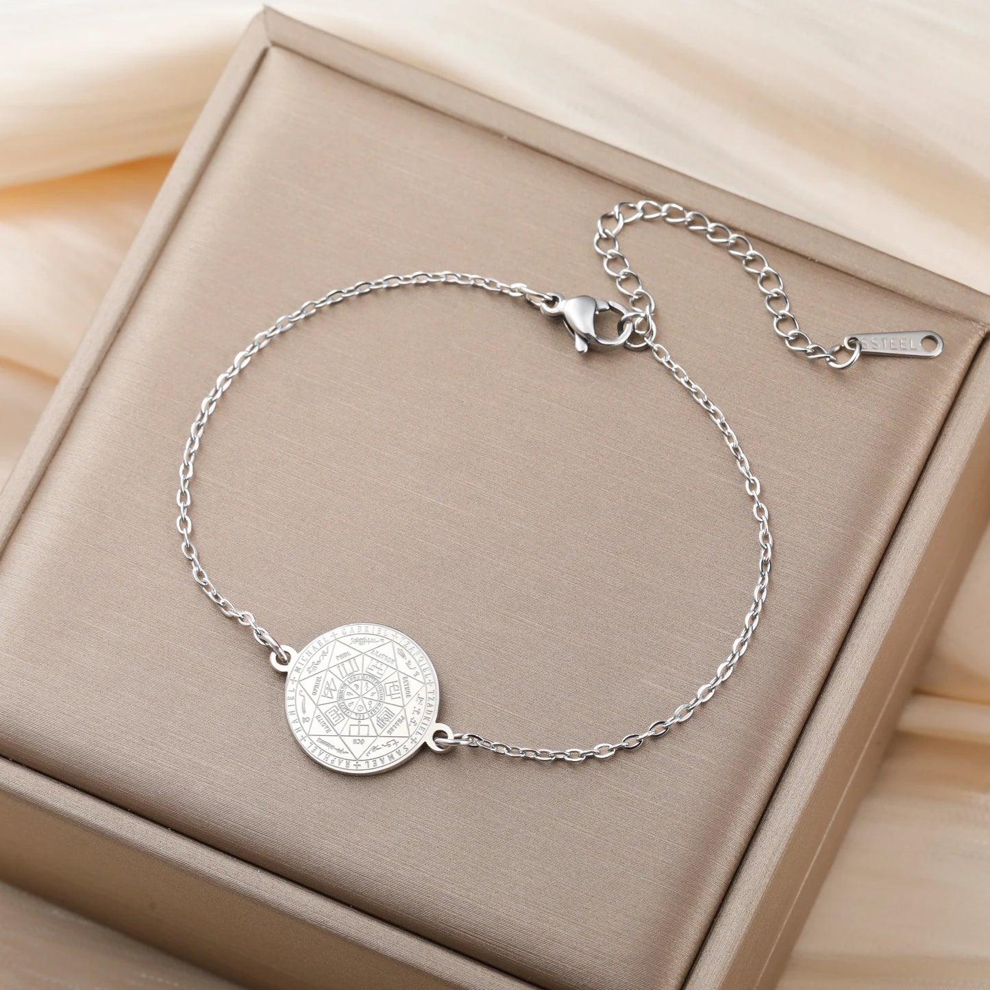 'Divine Archangel' Protection Bracelet / Stainless Steel