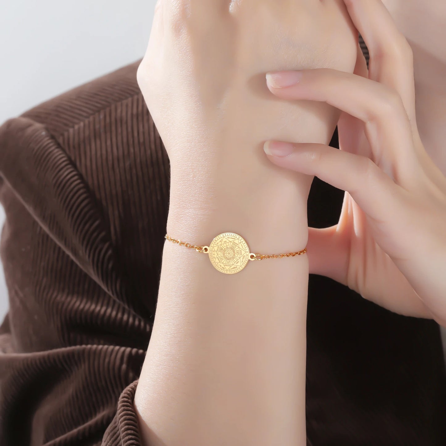 'Divine Archangel' Protection Bracelet / Stainless Steel