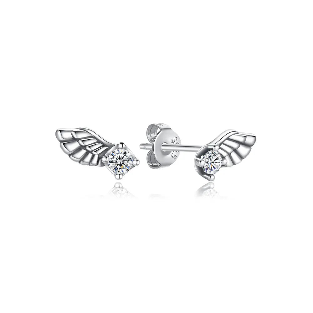 'The Guardian Light' Angel Wing Earrings / 925 Sterling Silver