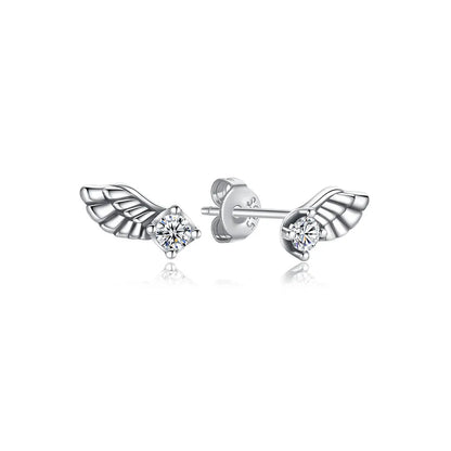 'The Guardian Light' Angel Wing Earrings / 925 Sterling Silver