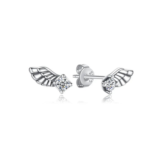 'The Guardian Light' Angel Wing Earrings / 925 Sterling Silver