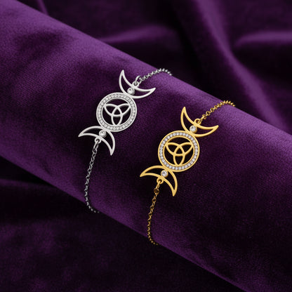 Hecate's Moonlight Bracelet / Stainless Steel