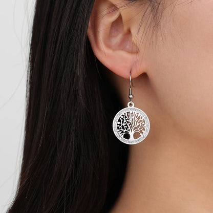 'Eternal Roots' Tree of Life Earrings / Stainless Steel
