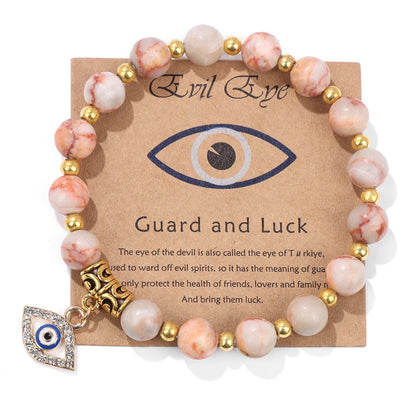 'The Harmony Protection' Bracelet with Lucky Evil Eye