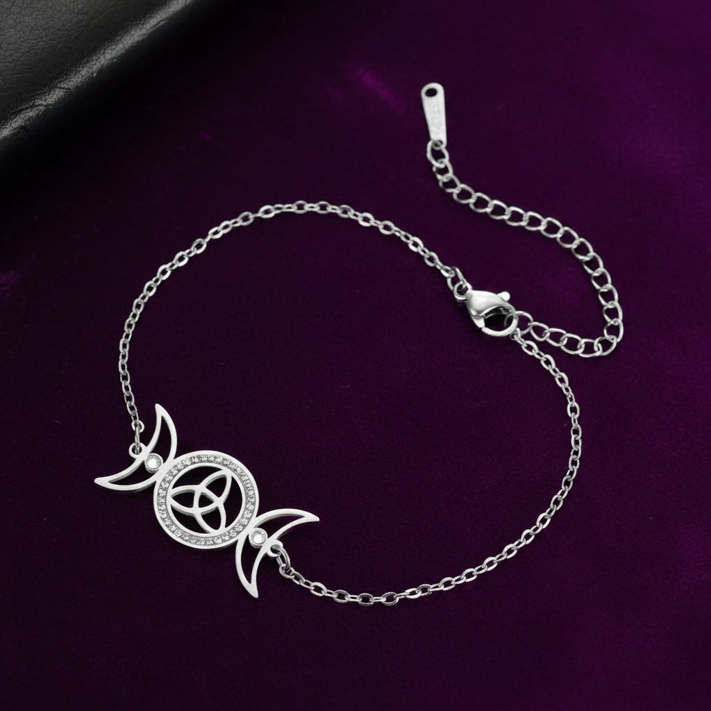 Hecate's Moonlight Bracelet / Stainless Steel
