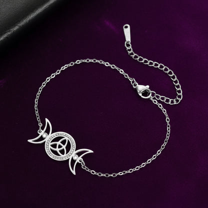 Hecate's Moonlight Bracelet / Stainless Steel