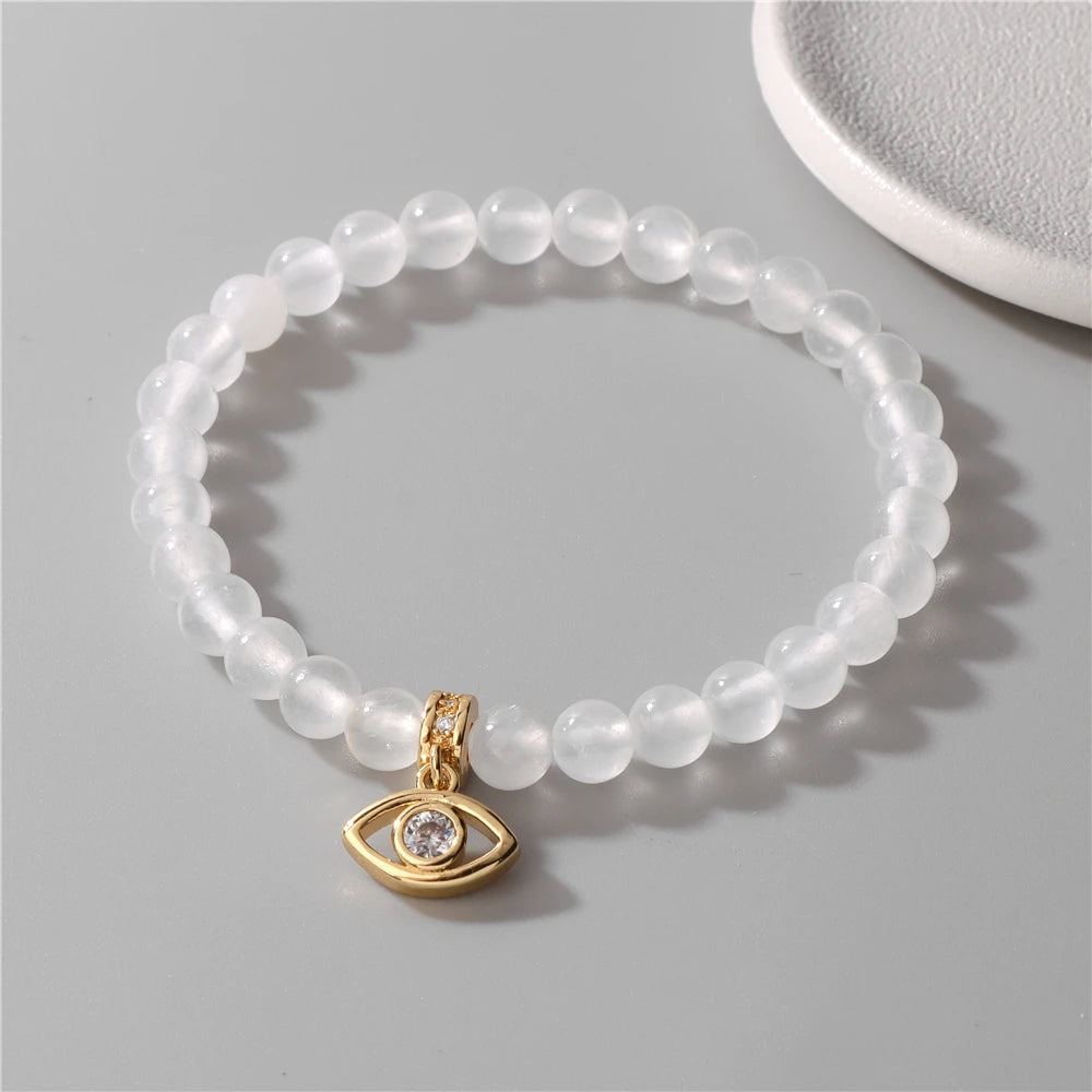 'Selenite Clarity & Protection' Energy Bracelet