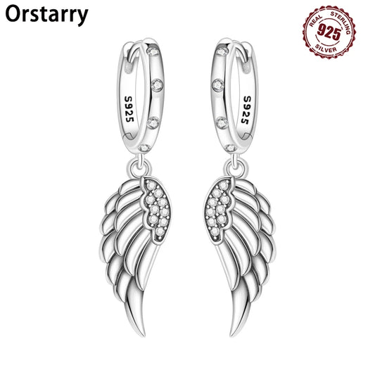 'Eternal Guardian Angel' Wing Earrings / Sterling Silver