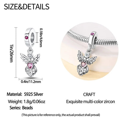 'The Angel of Love' Charm / 925 Sterling Silver