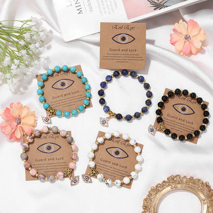 'The Harmony Protection' Bracelet with Lucky Evil Eye