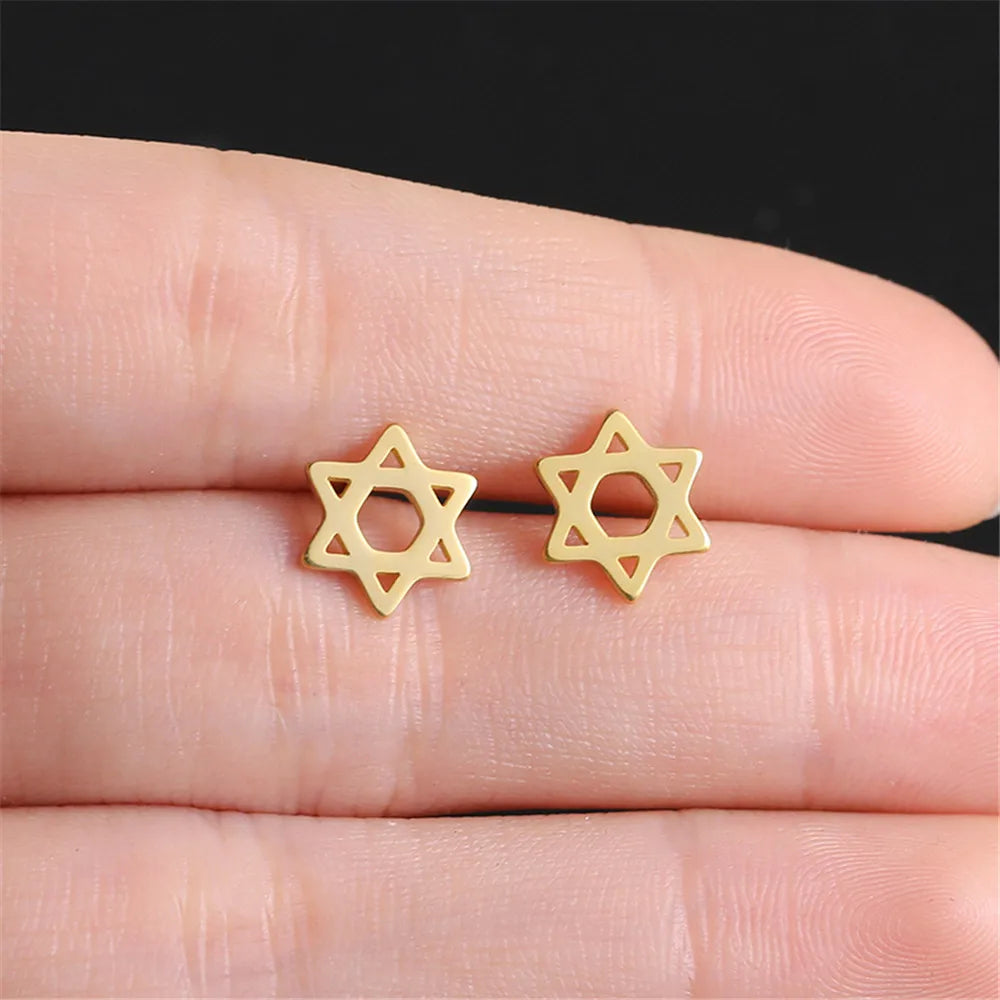 'Divine Balance' Star of David Earrings