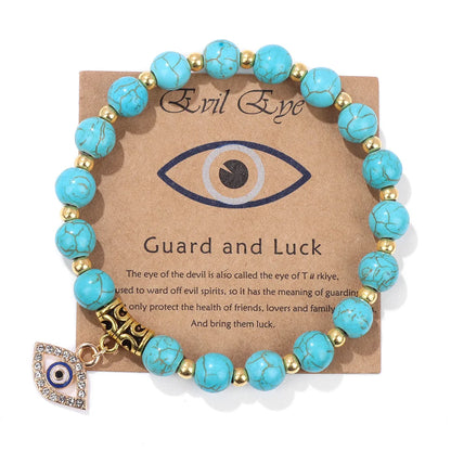 'The Harmony Protection' Bracelet with Lucky Evil Eye