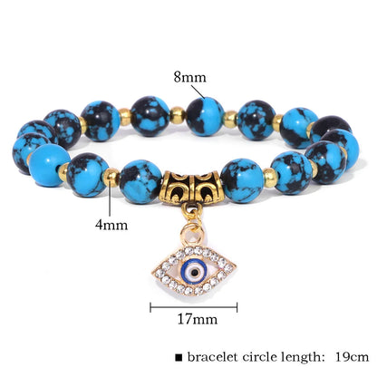 'The Harmony Protection' Bracelet with Lucky Evil Eye