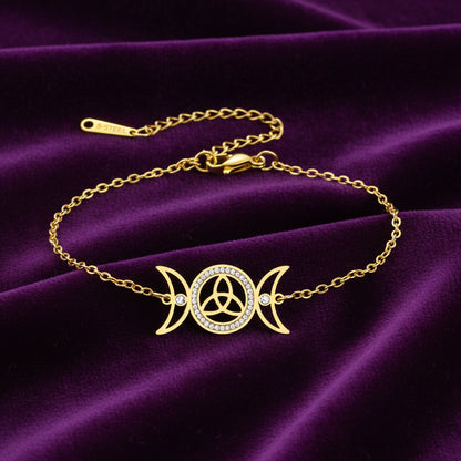 Hecate's Moonlight Bracelet / Stainless Steel
