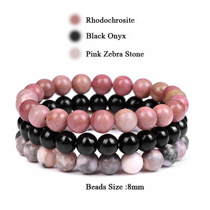 'Harmony Within' Set of 3 Natural Bead Bracelets