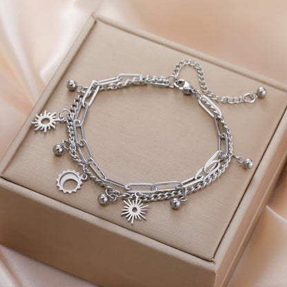 Solar & Luna Harmony Bracelet / Stainless Steel