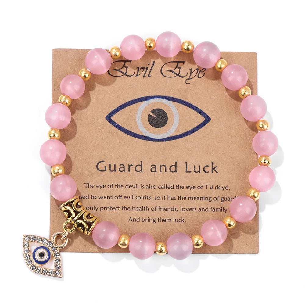 'The Harmony Protection' Bracelet with Lucky Evil Eye