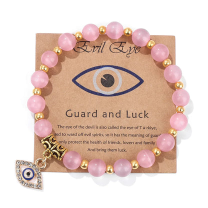 'The Harmony Protection' Bracelet with Lucky Evil Eye