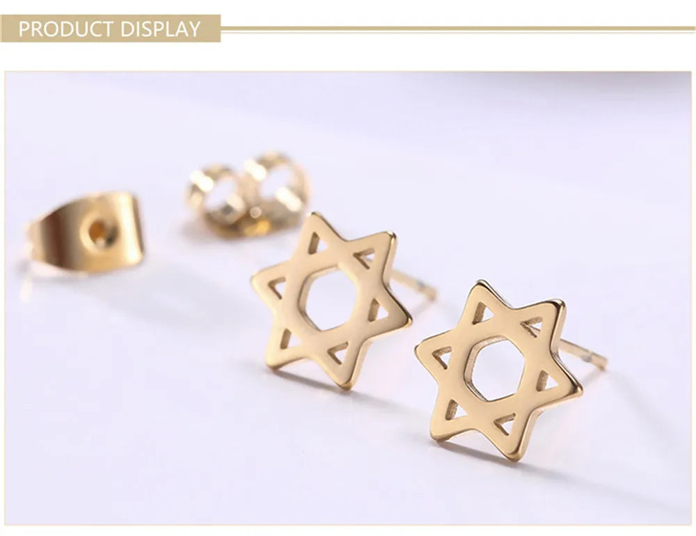 'Divine Balance' Star of David Earrings