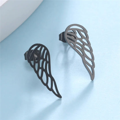 'The Guardian Angel Wing' Earrings / Stainless Steel