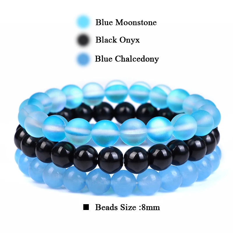 'Harmony Within' Set of 3 Natural Bead Bracelets
