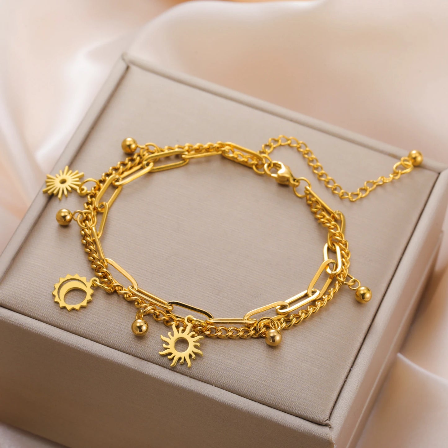 Solar & Luna Harmony Bracelet / Stainless Steel