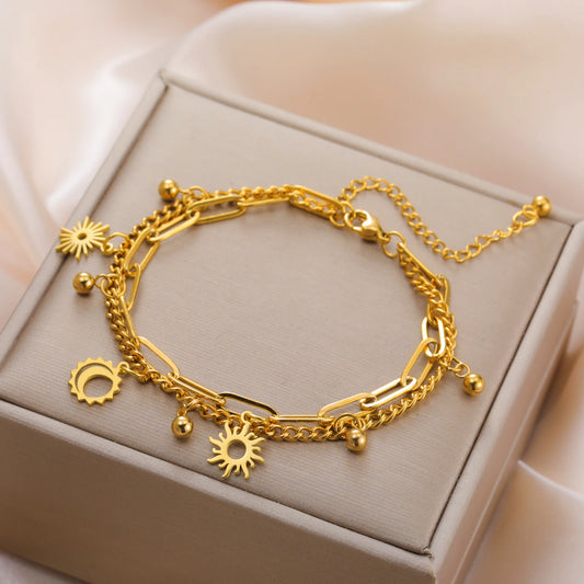 Solar & Luna Harmony Bracelet / Stainless Steel