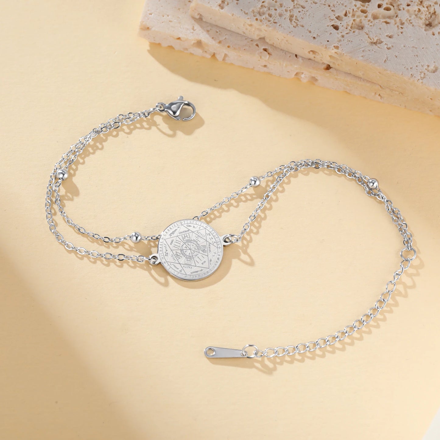 'Divine Archangel' Protection Bracelet / Stainless Steel