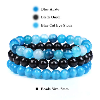 'Harmony Within' Set of 3 Natural Bead Bracelets