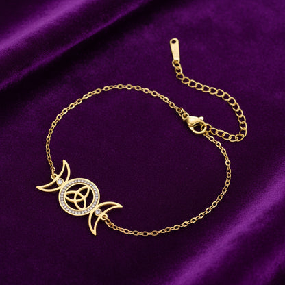 Hecate's Moonlight Bracelet / Stainless Steel