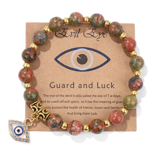 'The Harmony Protection' Bracelet with Lucky Evil Eye
