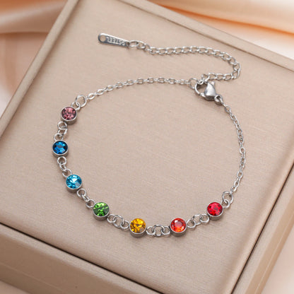 'Radiant Energy' Chakra Bracelet / Stainless Steel