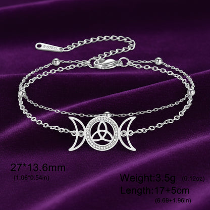 Hecate's Moonlight Bracelet / Stainless Steel