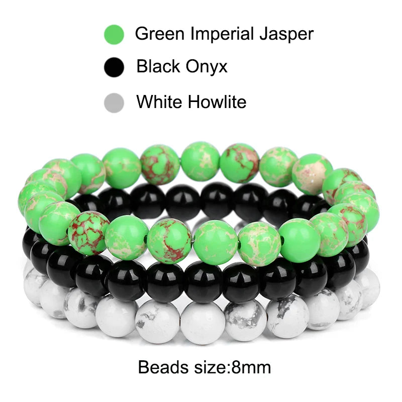 'Harmony Within' Set of 3 Natural Bead Bracelets