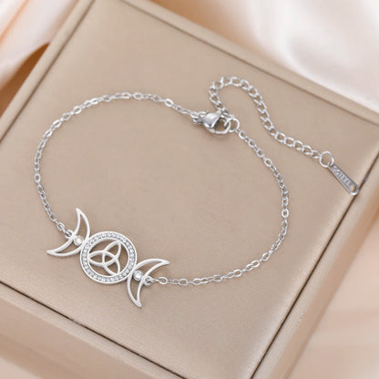 Hecate's Moonlight Bracelet / Stainless Steel