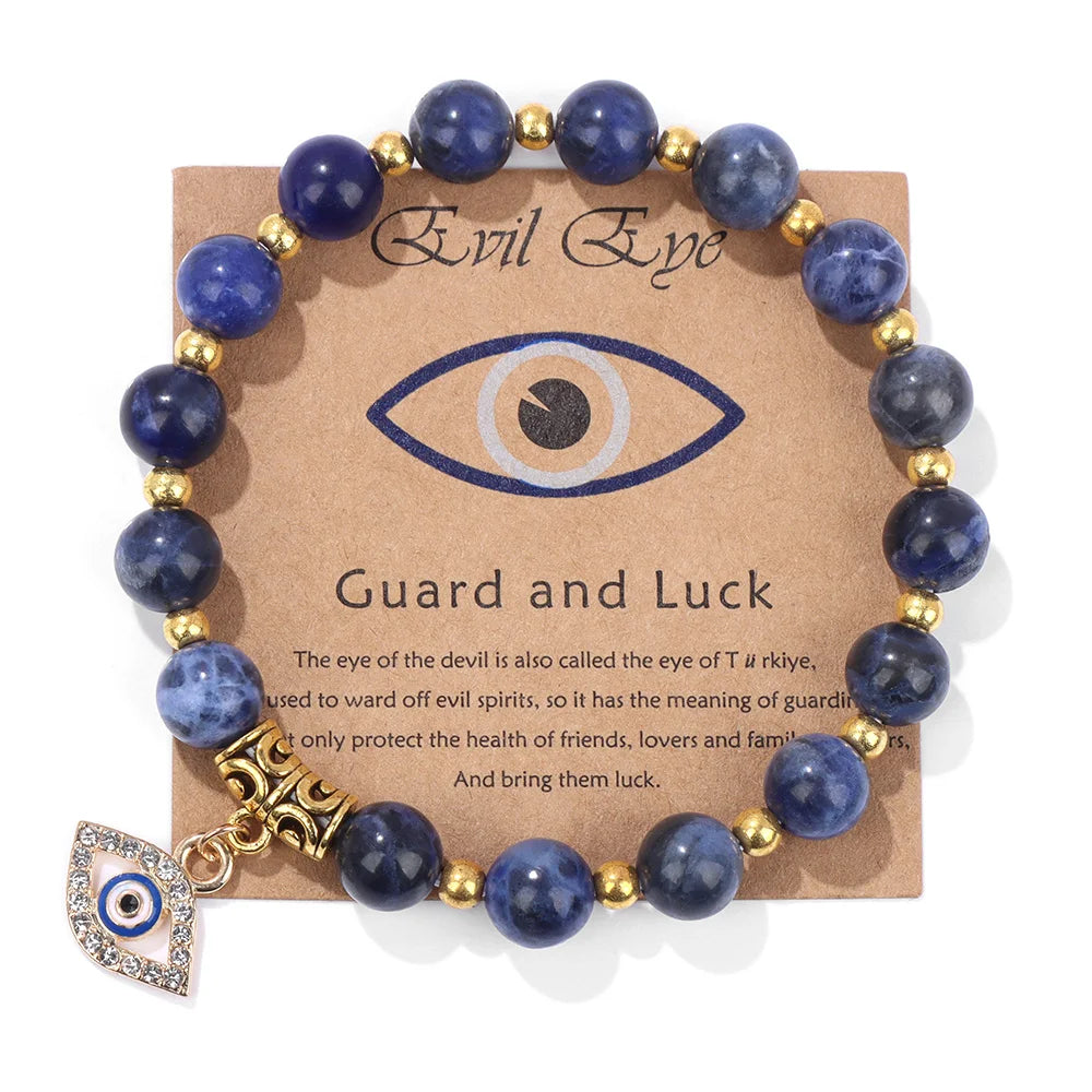 'The Harmony Protection' Bracelet with Lucky Evil Eye