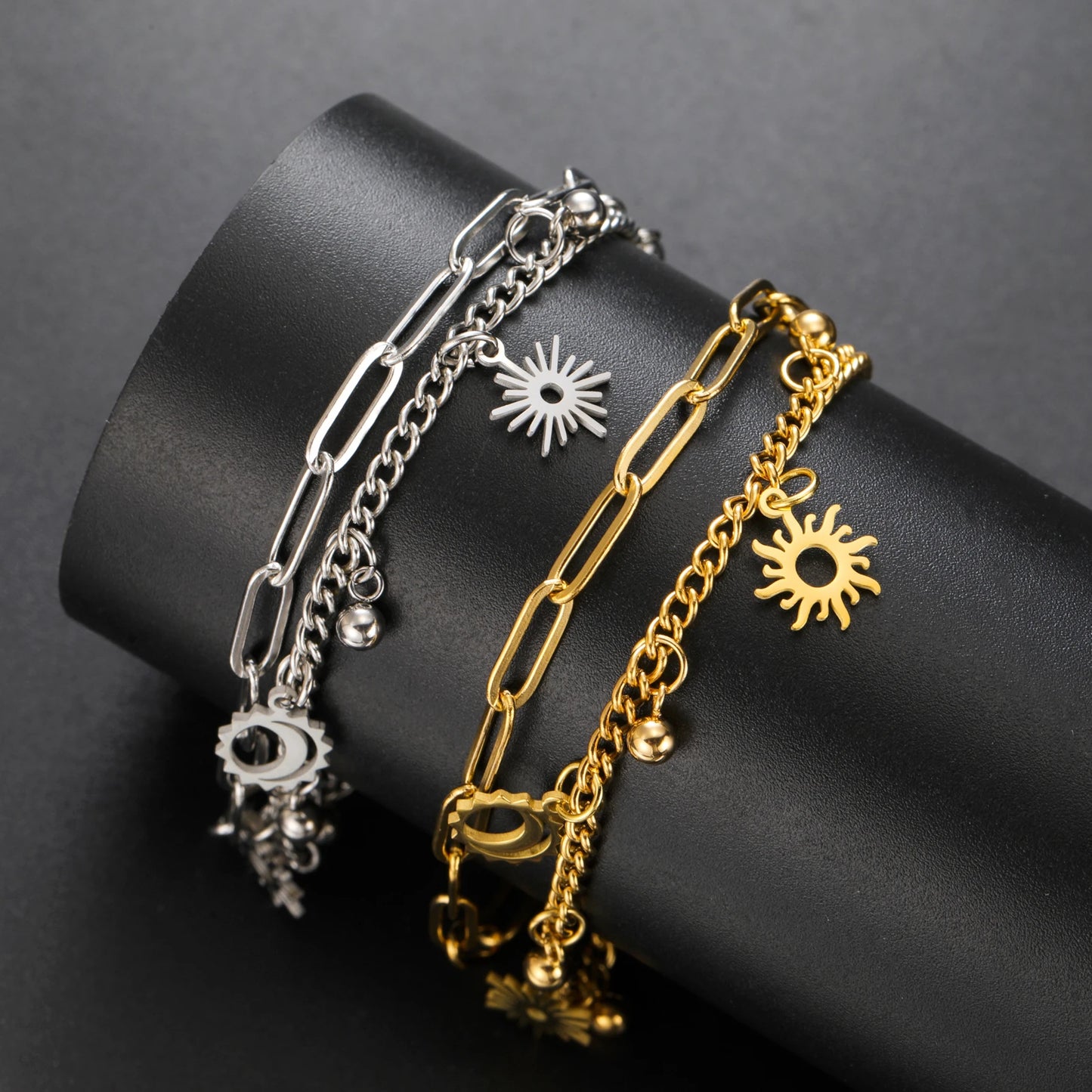 Solar & Luna Harmony Bracelet / Stainless Steel
