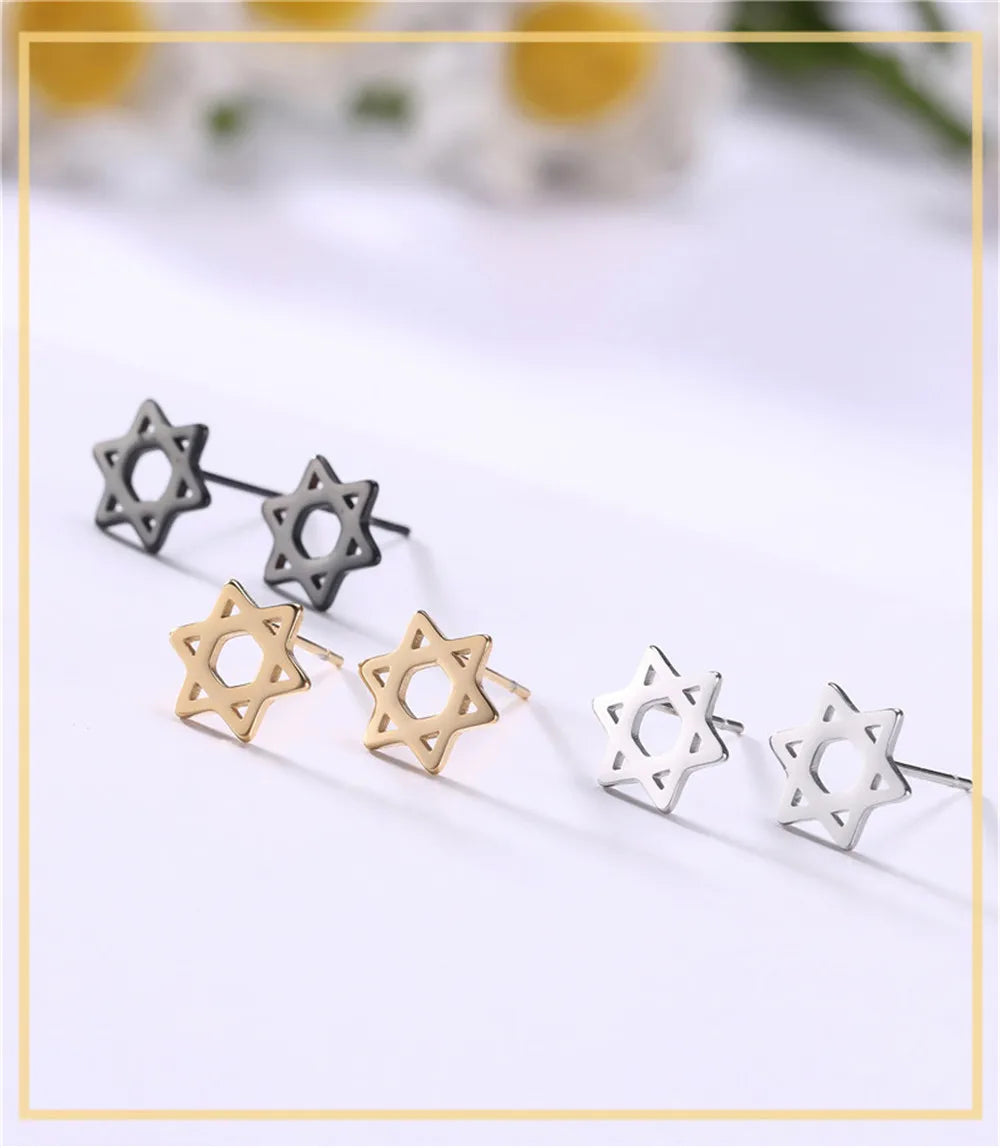 'Divine Balance' Star of David Earrings