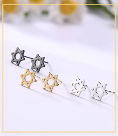 'Divine Balance' Star of David Earrings