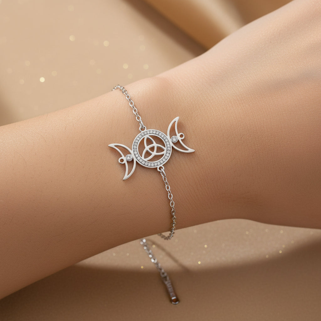 Hecate's Moonlight Bracelet / Stainless Steel