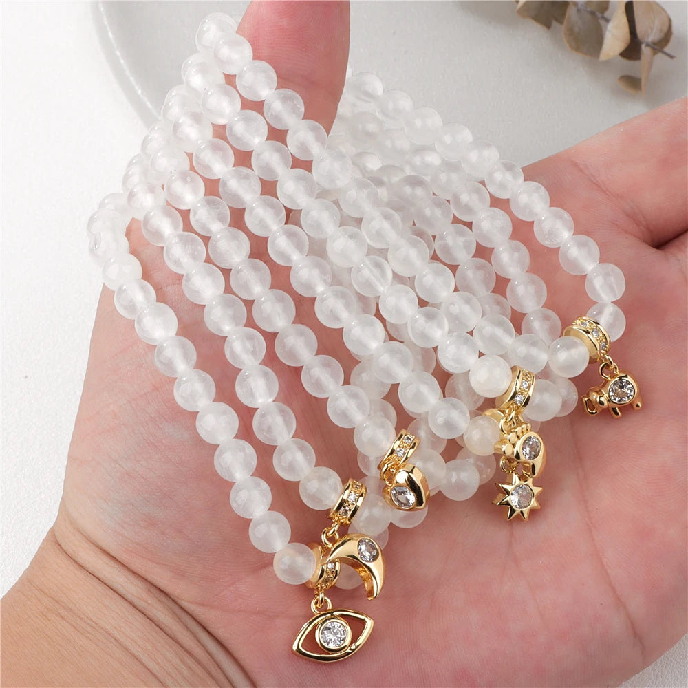 'Selenite Clarity & Protection' Energy Bracelet